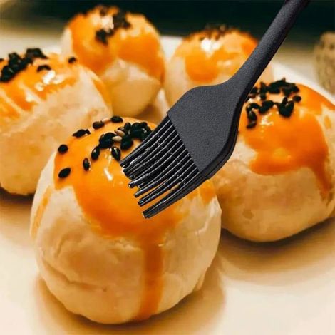 Pinceau de cuisine en silicone, outil multifonction pour four, rti, gateaux, pain, etc, (Noir) 5 Noir (1/5)