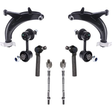 KIT BRACCIO OSCILLANTE 8 PEZZI COMPATIBILE CON SUBARU FORESTER (SG) 2.0 AWD (SG5) / Kit Sospensione Completo OE/OEM / Bracci Oscillanti + Testine Sterzo / Sostituzione Diretta OEM