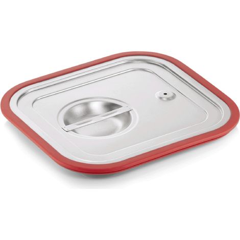 Couvercle transport inox GN 2/3 joint silicone GN CORE - Was Germany (1/2)