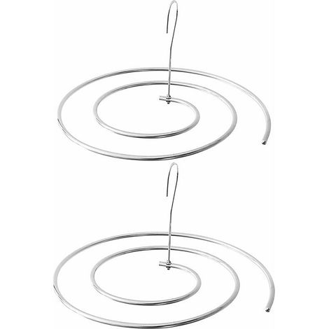 [Paquet de 2] Support de Drap de lit, économiseur d'espace, Support de séchage Multifonction en Spirale, fabriqué en Acier Inoxydable 304, cintres pour sécher Le Drap de lit (1/5)
