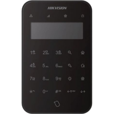 Hikvision Alarm Wireless LED Wireless LCD Keypad Black DS-PK1-LT-WE