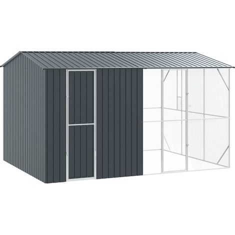 Cage pour oiseaux Anthracite 430 x 310 x 247 cm Acier galvanisé (1/5)
