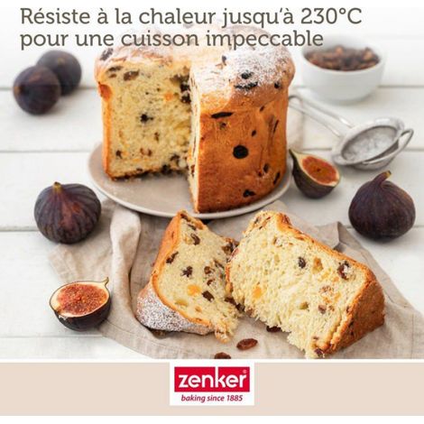 Moule À Panettone - Acier Revêtu Téflon Antiadhérent - Charnière Intégrée - 18 Cm - Noir (1/5)