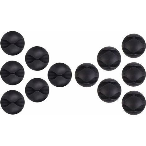 Set di 12 fascette e clip per cavi da parete: fascette e clip resistenti, organizer e fascette autoadesive per cavi KLB-AquaForge (1/4)