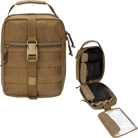 Reißbare IFAK Tasche Molle EMT Medizinische Tasche Coyote Brown mit Rip-Away Design
