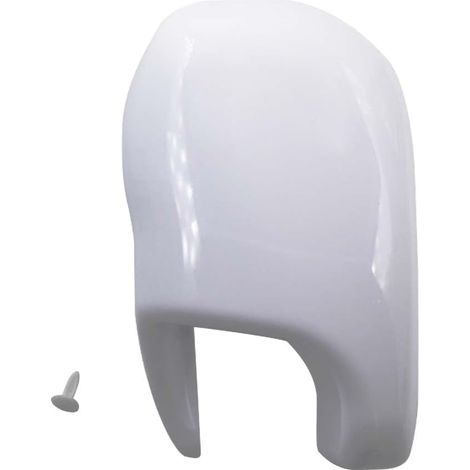 1 couvercle blanc polaire pour l'extrémité du store de camping-car gauche ou droite, compatible avec Fiamma F45i 98655-014 04274-01C (blanc polaire droite) (1/5)