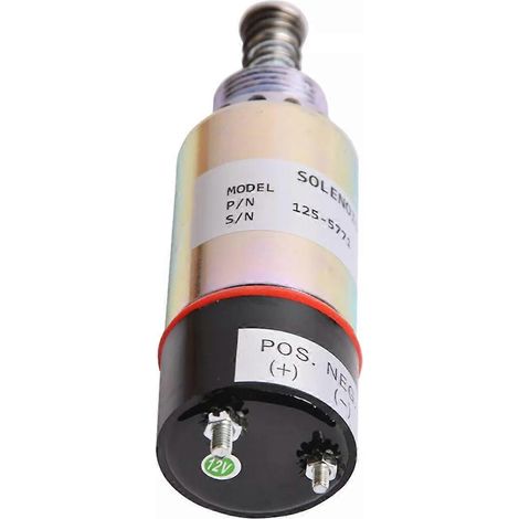 Électrovanne d'arrêt de carburant 12 V 125-5771 pour CAT-- (1/5)