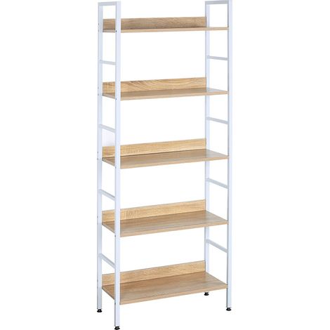WOLTU Scaffale Legno Libreria per Ufficio Studio Cucina Porta Piante Fioriera (1/9)
