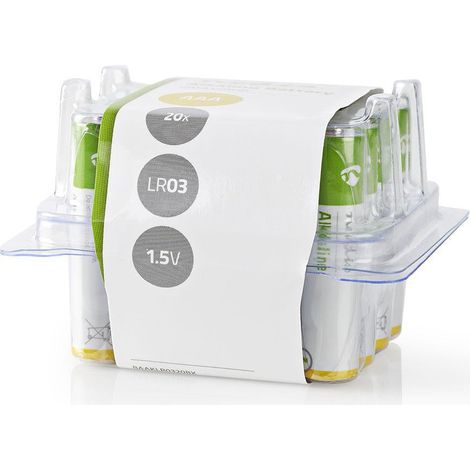 Pilas alcalinas aaa 15 v cc paquete de 20
