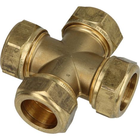 Croix de serrage en laiton diam. 22 mm
