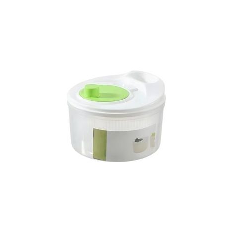 Centrifugadora de ensaladas, recipiente para lavar frutas y verduras, gran capacidad, sin BPA, centrifugadora manual de ensaladas de doble capa extraíble, lavadora de frutas y verduras, centrifugadora