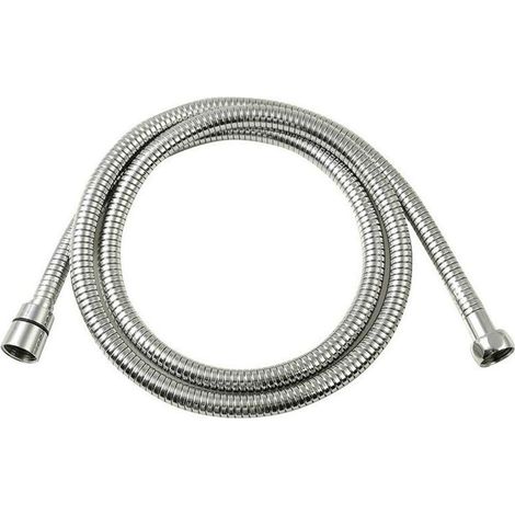 Sapho Lux - Manguera de ducha de acero inoxidable reforzado, extensible 200-240 cm, cromo FSACC548 (1/3)