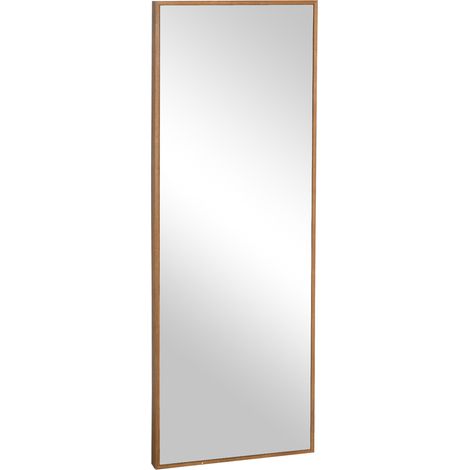 Stand- oder Wandspiegel 125 x 45 cm mit Rahmen aus naturbelassenem Holz (1/5)