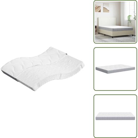 The Living Store Matelas à ressorts ensachés moyen 140x190 cm - Matelas À Ressorts Ensachés - Matelas Confortable - Matelas Double - Matelas Bon Marché - Literie (1/5)