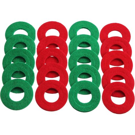 Rondelle Anticorrosion - Pour Bornes Batterie 6 V Et 12 V - Code Couleur Rouge Vert - Diamètre Externe 44 mm - Lot De 20 Pièces (1/5)