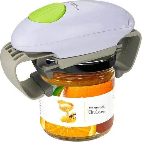 Ouvre-bocal électrique, automatique et mains libres, ustensile de cuisine robuste pour bocaux hermétiques (1/4)