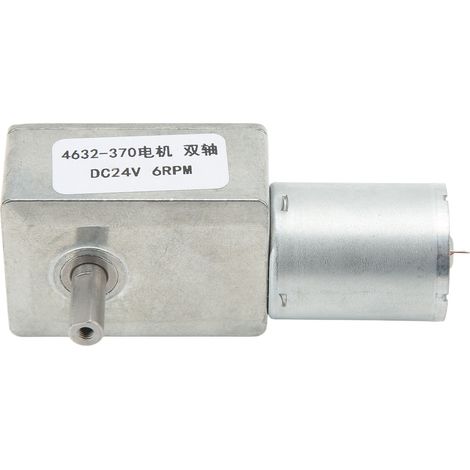 Moteur à vis sans fin double arbre DC24V 4632‑370, réducteur de vitesse haute précision 6RPM pour ouvre-porte (1/5)