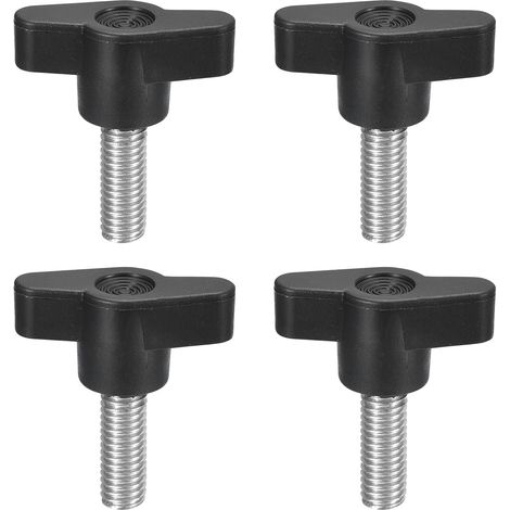 Klemmgriffschrauben – 4er-Pack – Edelstahl 304 und Kunststoff – Schnelle manuelle Befestigung – Für Werkstatt und Maschinenbau – M8 x 20 mm (1/5)