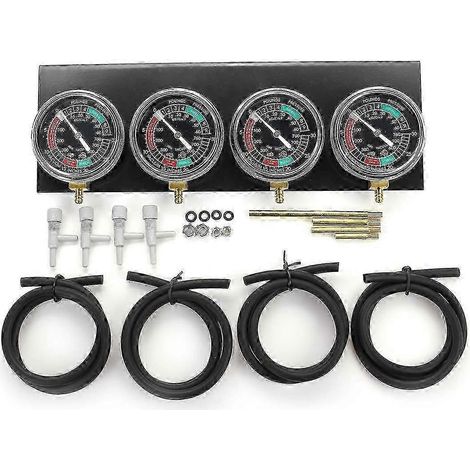 Outil de diagnostic/synchroniseur de cylindres/équilibreur de dépression pour carburateur de moto (1/2/4 pièces), compatible avec Honda/Yamaha/Suzuki (1/4)