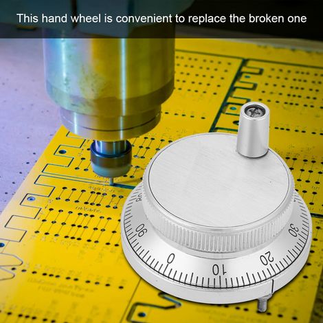 Générateur d'impulsions manuel 60mm 5V 4 bornes volant électronique CNC avec poignée (1/5)
