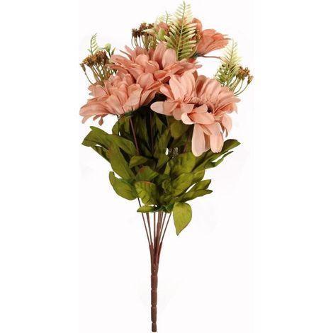 Bouquet di 11 gerbere con accessori marroni (1/3)