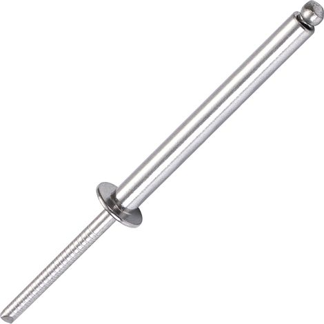 Rivets Aveugles en Acier Inoxydable Extra-Longs, Rivets Aveugle à Tête Bombée – Pour tôles épaisses (Ø4.8x30mm - 30 pièces) (1/5)