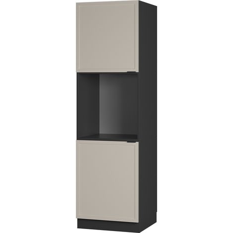 Herdumbauschrank Fame-Line, GrauBeige, 60 cm offen, Vicco