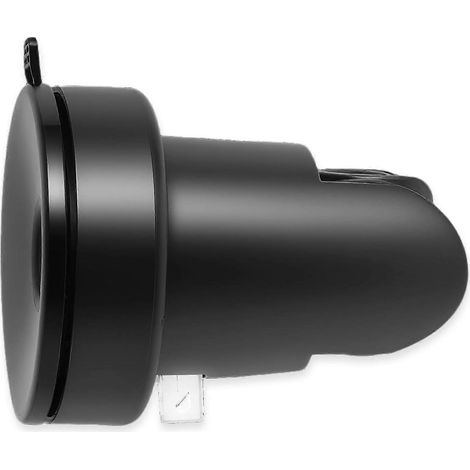Support de douche à ventouse portatif, amovible, support mural réglable à 5 positions pour flexible de douche - (noir mat) (1/5)