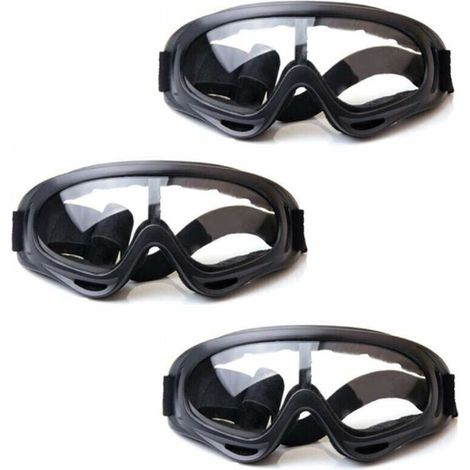 3Pack Lunettes de Sécurité pour Enfants,jeux de plein air pour enfants Lunettes de protection pour Nerf N-Strike Pistolet Elite Jeu de pistolet Protection des yeux et pour le travail en laboratoire (1/5)