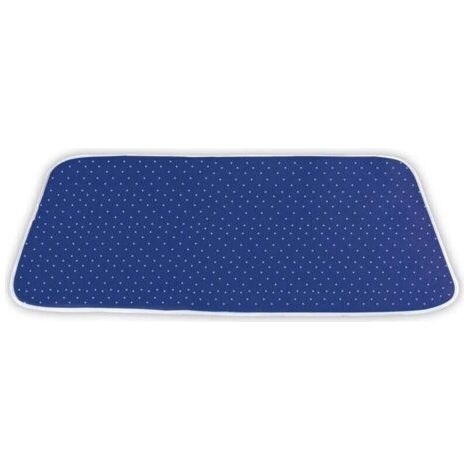Ironing tablecloth, Ironing cover, Heat reflection, Aluminum film to block heat, Standard Eco Tex cotton, 130x65 cm, Blue (1/4)