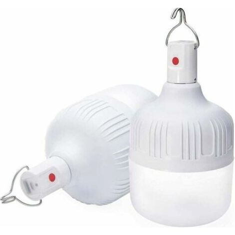 Lampe de camping, lot de 2 lanternes de camping avec 5000 lumens 5 modes d'éclairage, lampes rechargeables LED 60 W à intensité variable alimentées par piles, ampoule portable pour camping d' (1/5)
