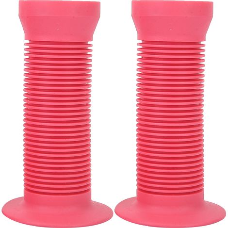 Poignées de guidon antidérapantes pour vélo et trottinette enfants - Rose (1/5)
