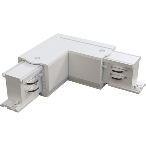 Connettore Angolare Destro Plastica Bianco (1/2)