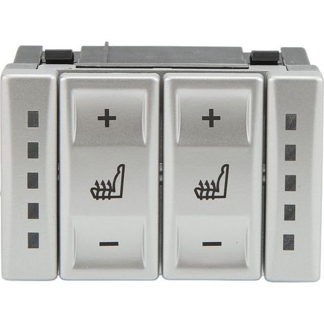 Interrupteur siège chauffant argenté, compatible Ford Galaxy (1/5)