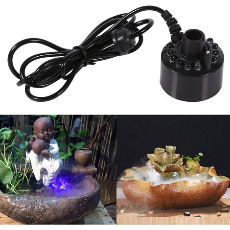 24V Ultraschall-LED-Zerstäuber für Wasserteiche mit 12 farbwechselnden LEDs und Luftbefeuchterfunktion (1/5)