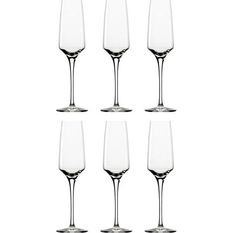 Verres à champagne, Flûtes à champagne - Experience, Lot de 6 - 190 ml, pour le vin mousseux et les célébrations