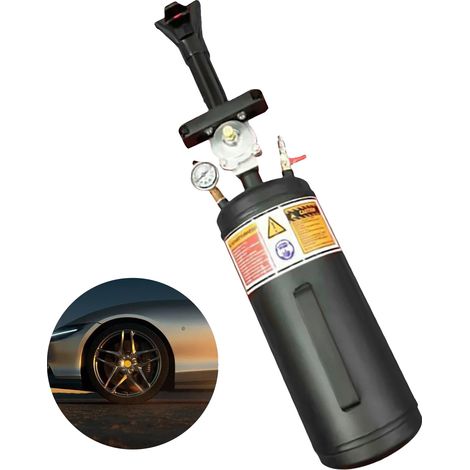 Compresor de neumáticos, construcción metálica duradera, válvula de seguridad automática, color negro. (1/2)