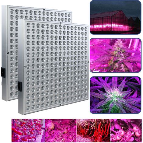 Randaco LED Wachstumslampe 2x 15W Pflanzenlampe Pflanzenleuchte Grow Pflanzenlicht Vollspektrum