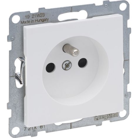 Steckdose 2P+Z - - 16 A - 250 V - automatische Klemmen, weiß suno (1/4)
