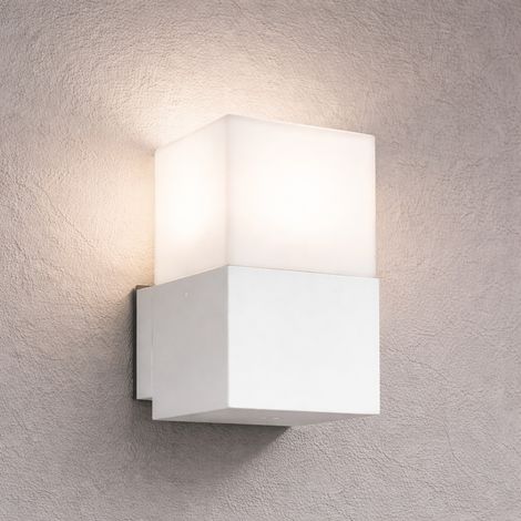 Applique da parete esterna design moderno 12W IP44 bianco o nero White