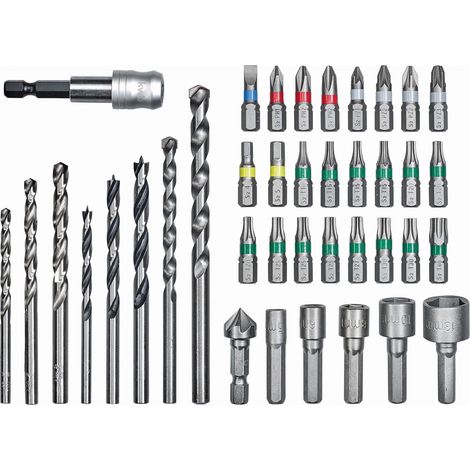 EINHELL Zubehör-Koffer mit 39 Teilen für Bohrschrauber - 1/4" Sechskant-Bit - 49108956 (1/5)