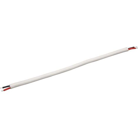 Cable eléctrico de goma para tira LED V-TAC, 2 pines, color blanco, soldable