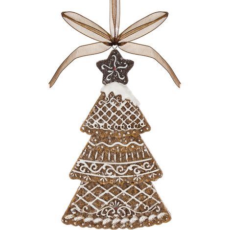 Colgante de árbol de Navidad de pan de jengibre 8,5x5x1cm (1/5)
