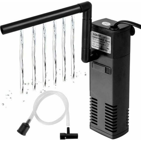 4W 600L/H Water Flow Aquarium Filter Internal Filter for 60L Aquarium Filter Pump Aquarium with Filter Sponges for Fish MUMU (1/4)