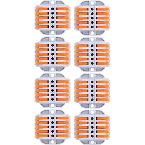 Ensemble de 8 borniers à levier à connexion rapide 223-5P (1/5)