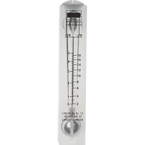 Débitmètre à fluide LZM-15, 0,5-5 GPM, avec bouton, type panneau, mesure de débit, raccord ZG1/4", compteur d'eau industriel (1/5)