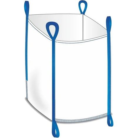 Big bag 1000 kg, ouvert 90 x 90 x 90 cm, 2 anses, sac à gravats
