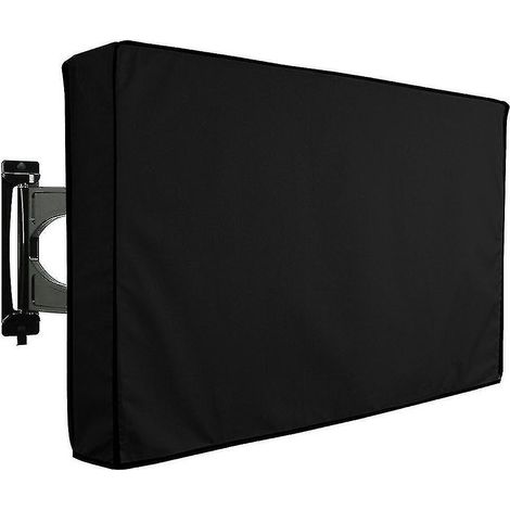 Housse de protection extérieure pour téléviseur, protection anti-poussière et étanche (55-58 pouces) (noir) (1/5)