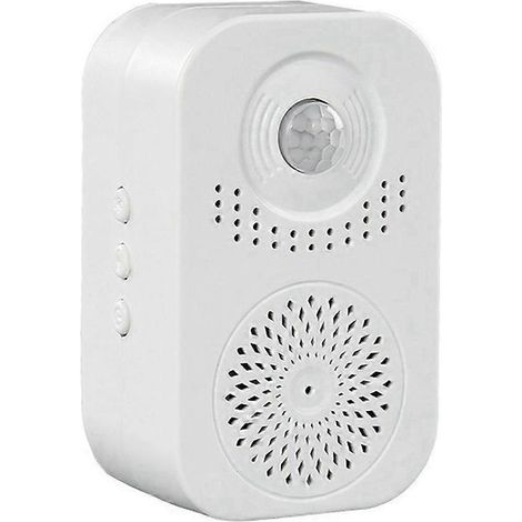 Sonnette de bienvenue parlante avec détecteur de mouvement pour entrée de magasin, sonnette intelligente pour accès commercial, alarme de sécurité, sonnette extérieure pour la maison (1/5)