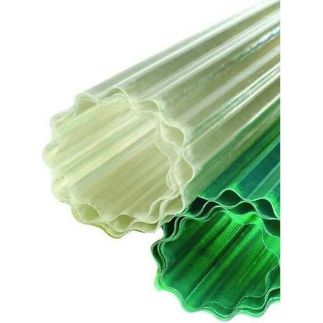Tettoia Ondulata Trasparente in Lastra 1 Metro per Coperture - Ondulux